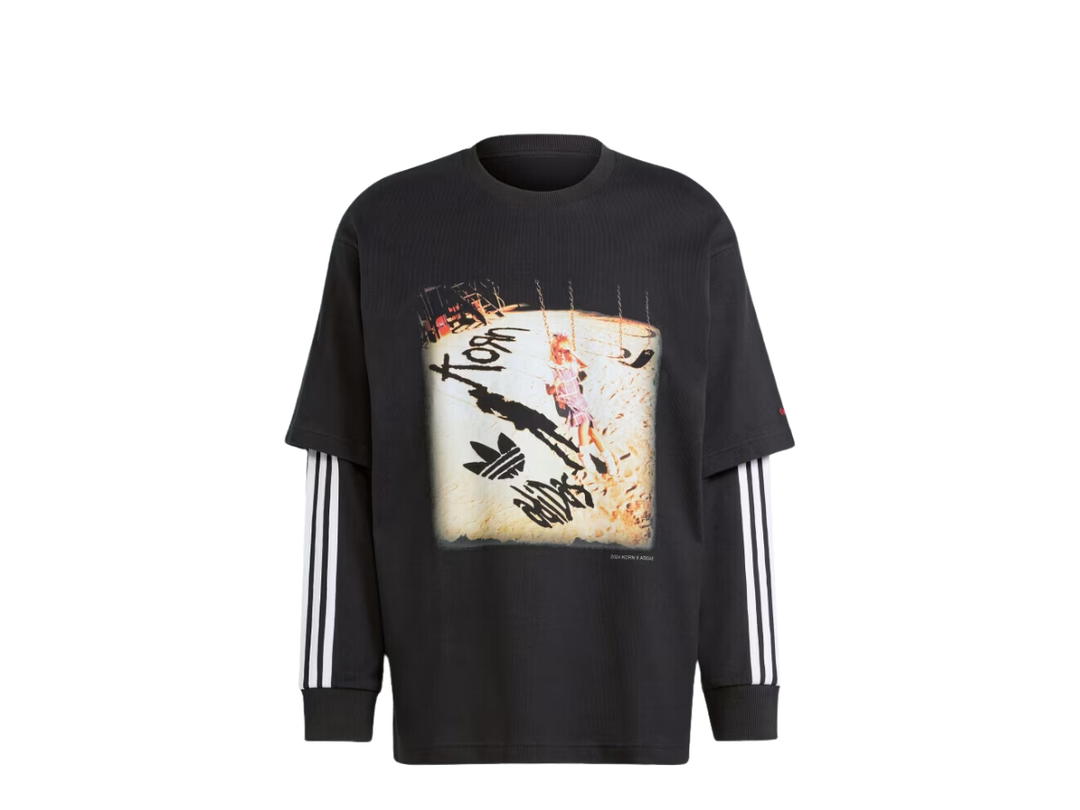 adidas adidas Korn Long Sleeve Tee Black