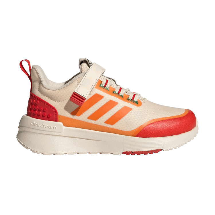 adidas adidas LEGO x Racer TR Little Kid 'Ecru Tint Bahia Orange'