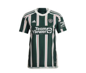 Buy adidas Manchester United 23/24 Away Jersey Green Night Core White Active Maroon at Sasom – Authentic and Ready to Ship