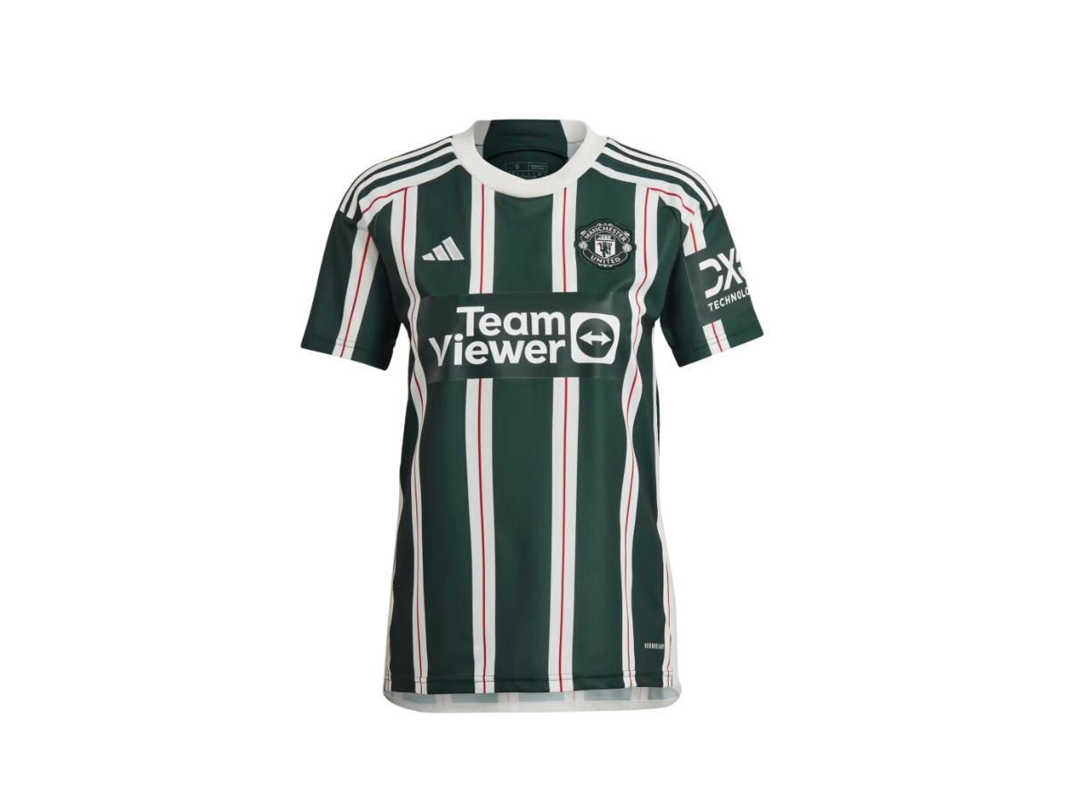 adidas adidas Manchester United 23/24 Away Jersey Green Night Core White Active Maroon