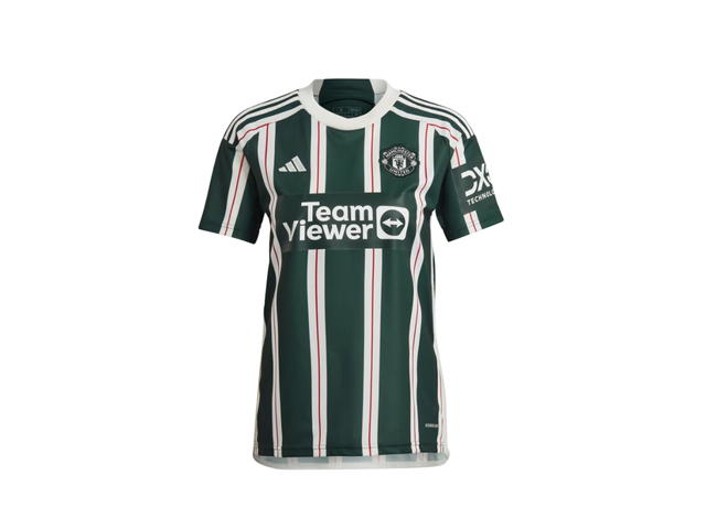 adidas adidas Manchester United 23/24 Away Jersey Green Night Core White Active Maroon - view 1