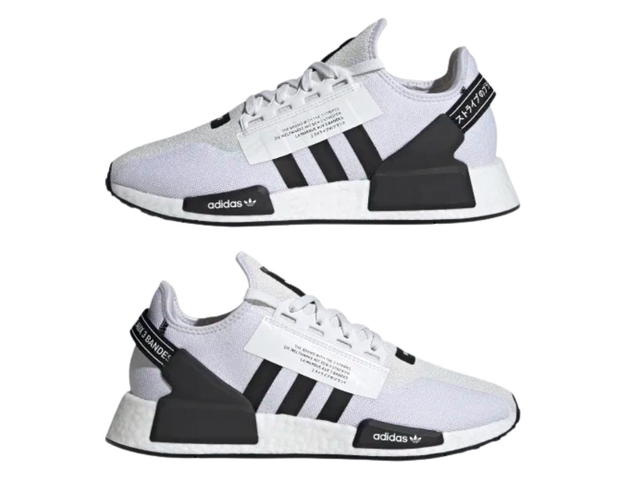 adidas adidas NMD R1 V2 White Black Stripes - view 2