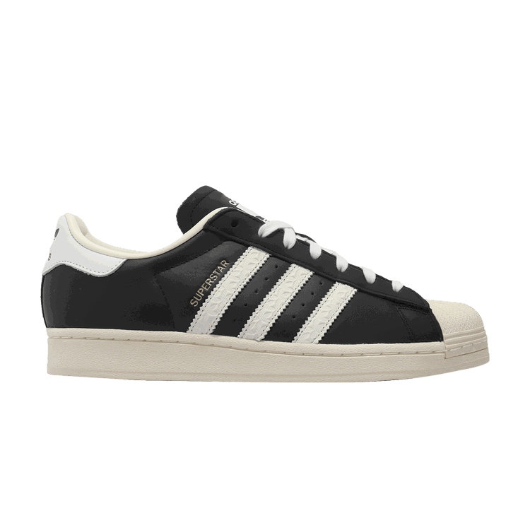 adidas adidas originals Superstar 'Debossed Stripes - Black Cream White'