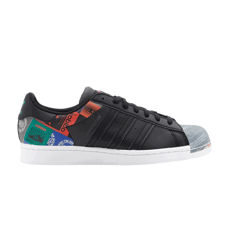 adidas adidas originals Superstar 'Multi Logo Patches - Black'