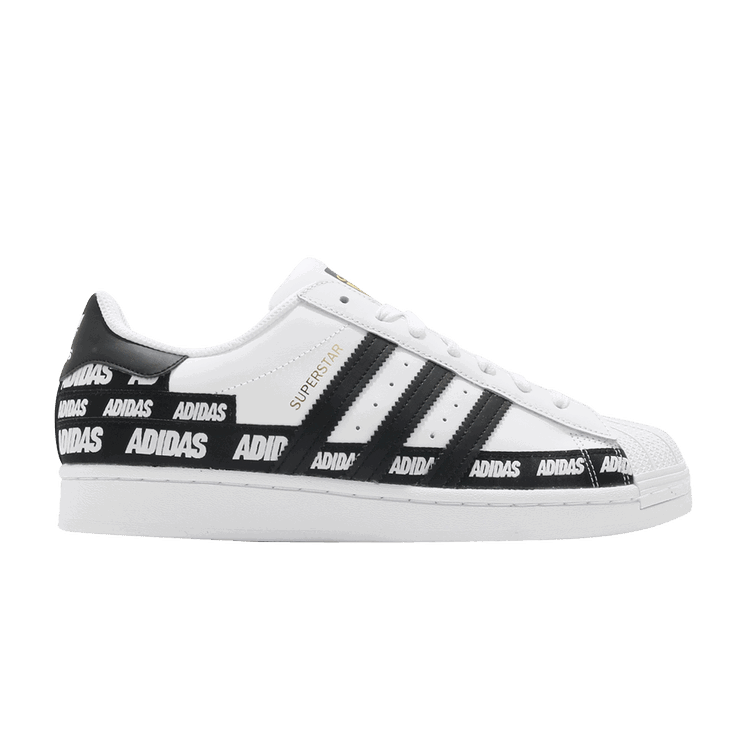 adidas adidas originals Superstar 'Wordmark Heel Stripe - White Black'