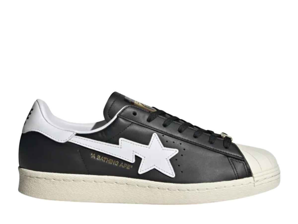 adidas adidas Superstar 80s Bape Black White Gold (2022)