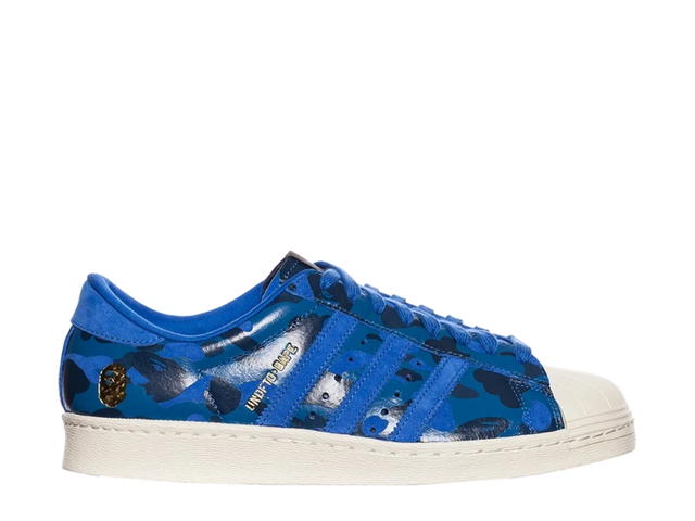 adidas adidas Superstar 80s Undefeated Bape Blue Camo - view 1