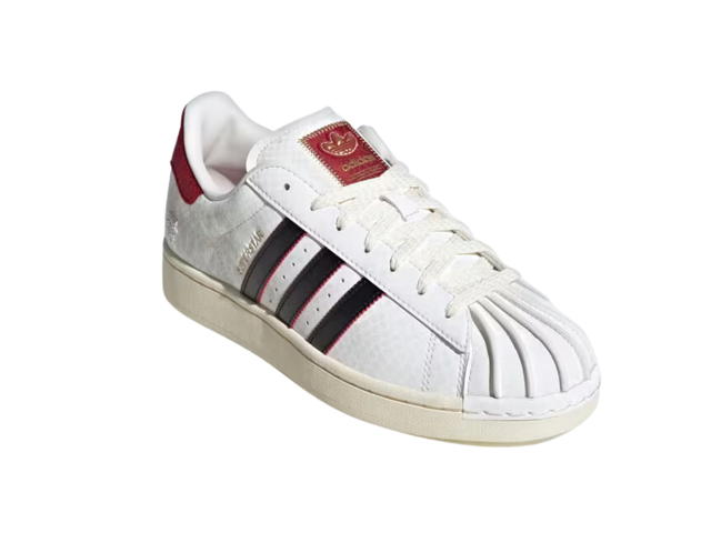 adidas adidas Superstar Year Of The Snake Cloud White Core Black And Active Maroon - view 3