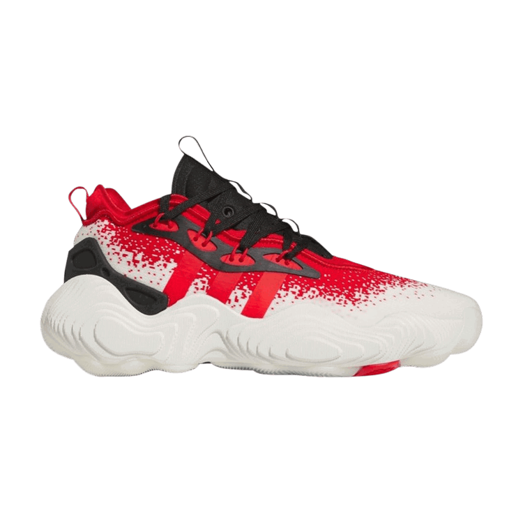 adidas adidas Trae Young 3 Off White Vivid Red Black