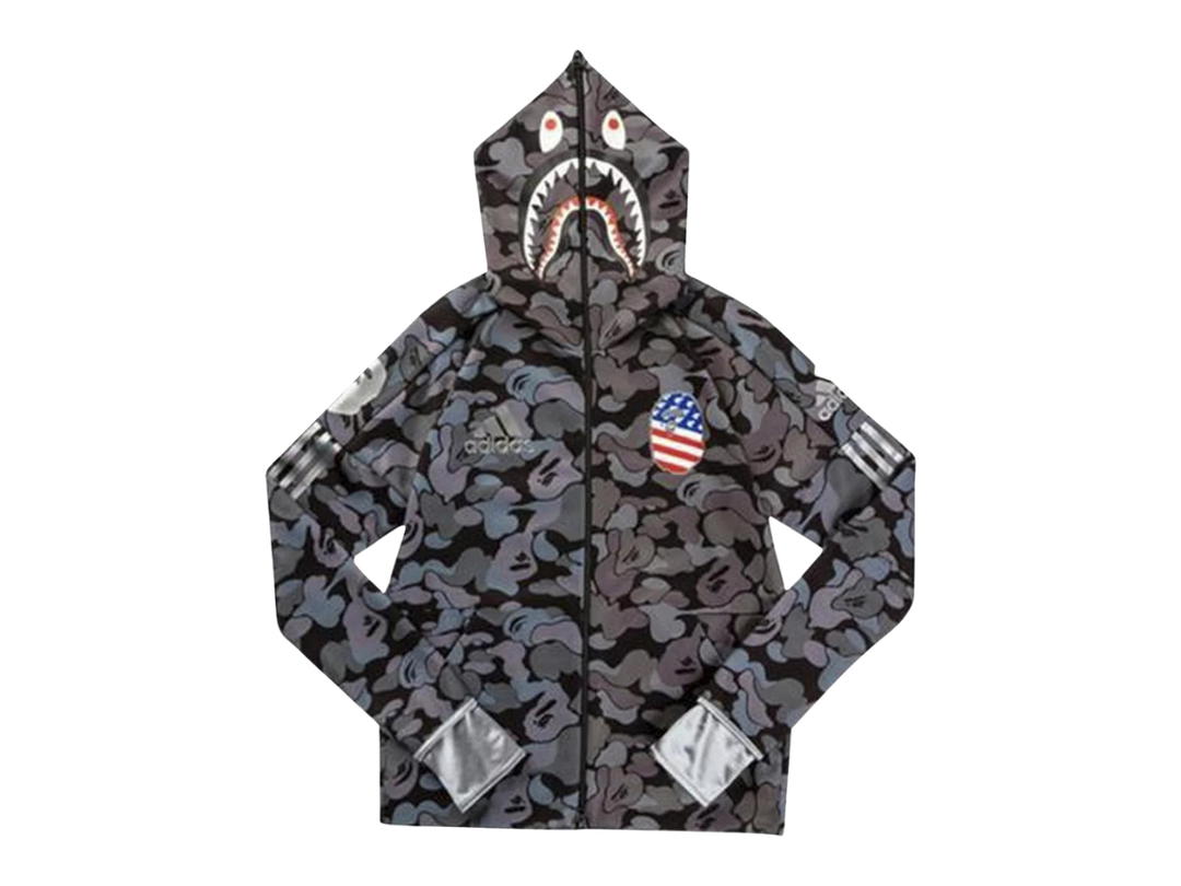 adidas adidas x BAPE SB Shark Hoodie Black