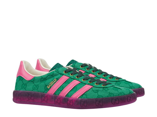 adidas adidas x Gucci Gazelle Green GG Monogram (Women's) - view 2