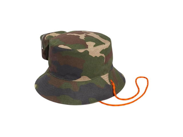 adidas adidas X IVY PARK Trail Reversible Bucket Hat Camo Green And Orange - view 2