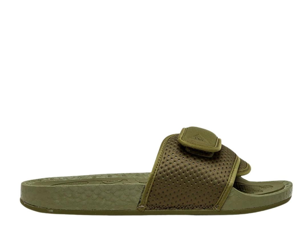 adidas Adidas X Pharrell Williams Chanceletas Hu Boost Slide Olive