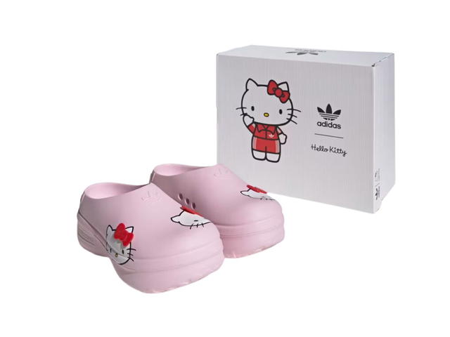 adidas adidas adiFOM Stan Smith Mules Hello Kitty Clear Pink Red (Women's) - view 7