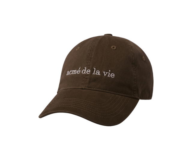 acmé de la vie acmé de la vie Basic Big Logo Ball Cap Brown - view 1