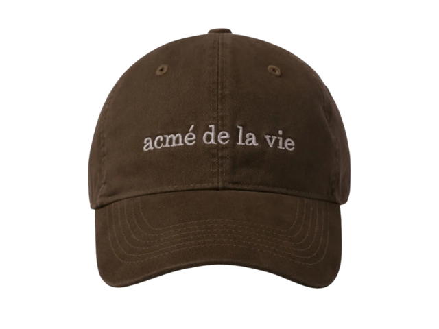 acmé de la vie acmé de la vie Basic Big Logo Ball Cap Brown - view 2