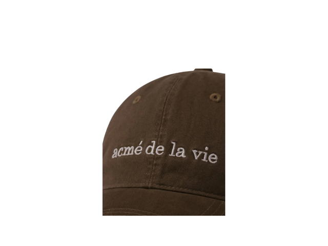 acmé de la vie acmé de la vie Basic Big Logo Ball Cap Brown - view 4