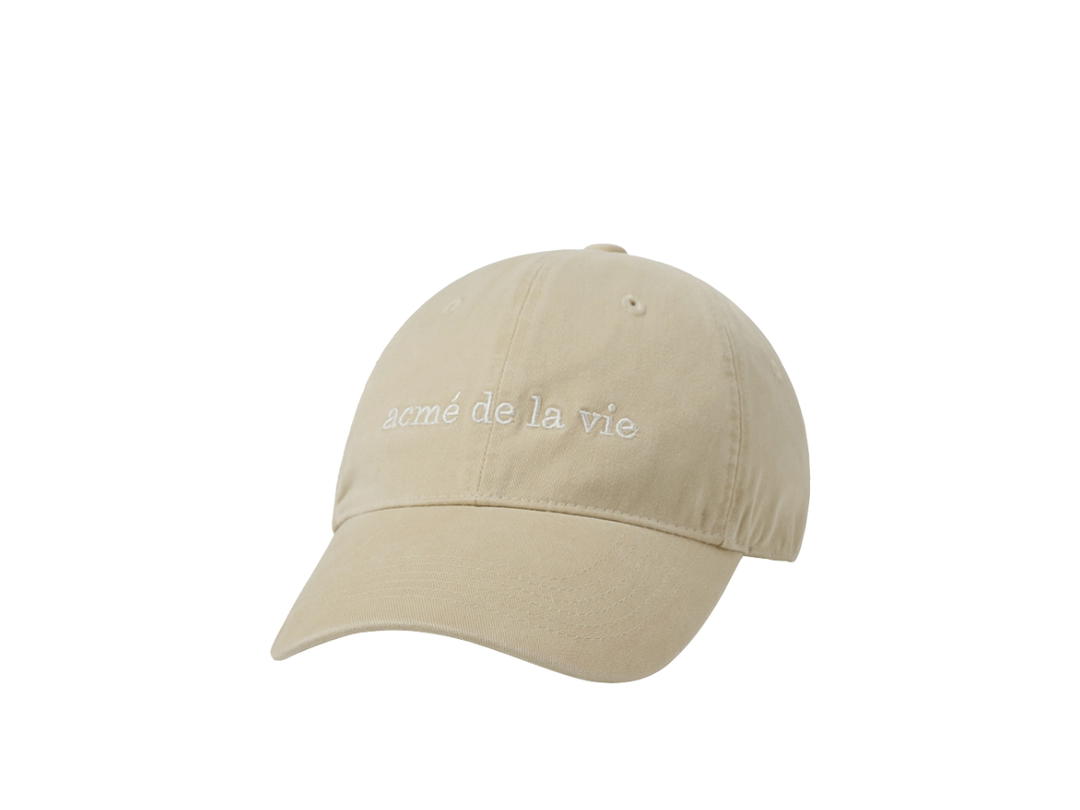 acmé de la vie acmé de la vie Basic Big Logo Ball Cap Beige