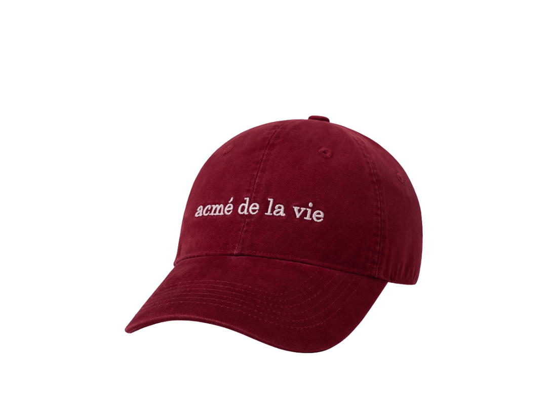 acmé de la vie acmé de la vie Basic Big Logo Ball Cap Wine