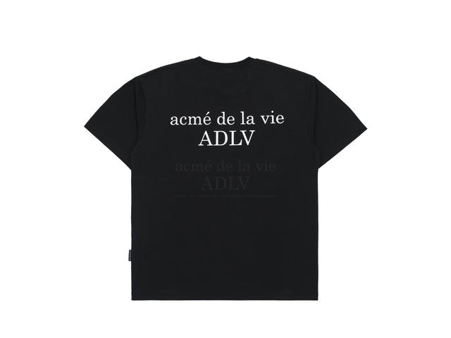 acmé de la vie acmé de la vie Baby Face Cat Hug Girl Short Sleeve T-shir Black - view 2