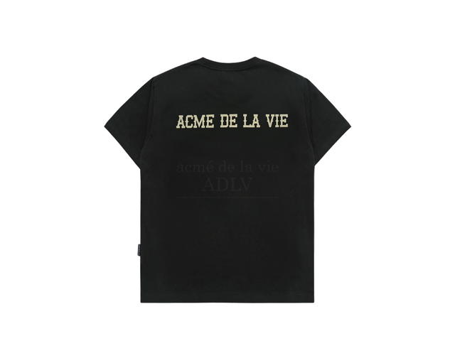 acmé de la vie acmé de la vie Cowboy Lettering Baby Face Short Sleeve T-shirt Black - view 2