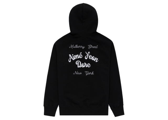 Aime Leon Dore Aime Leon Dore Chain Stitch Hoodie Black - view 1