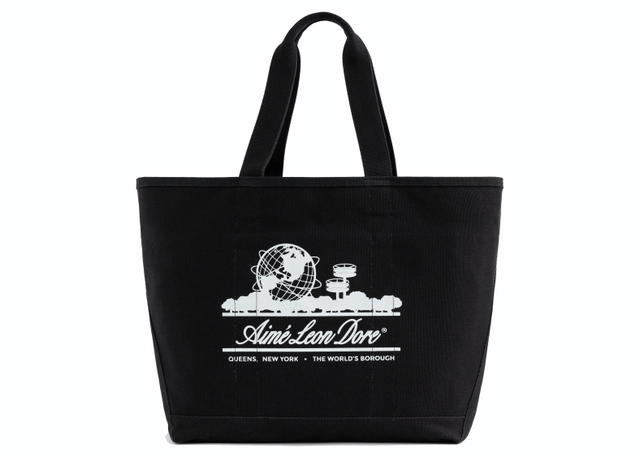 Aime Leon Dore Aime Leon Dore Large Unisphere Tote Bag Black/White - view 1