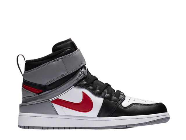 Jordan Jordan 1 Flyease Black Particle Grey Gym Red - view 1