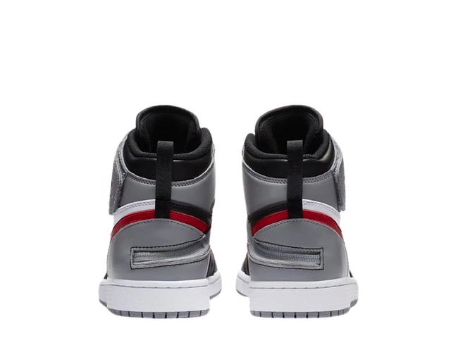 Jordan Jordan 1 Flyease Black Particle Grey Gym Red - view 2