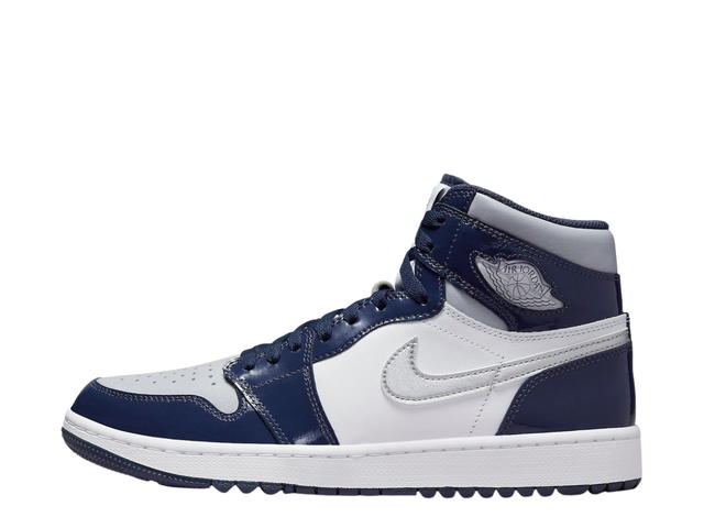 Jordan Jordan 1 Retro High Golf Patent Midnight Navy - view 2