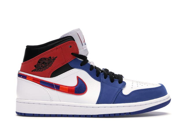 Jordan Jordan 1 Mid Multi-Color Swoosh - view 1