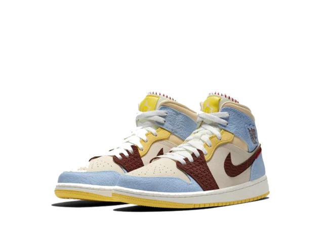 Jordan Jordan 1 Mid SE Fearless Maison Chateau Rouge - view 2