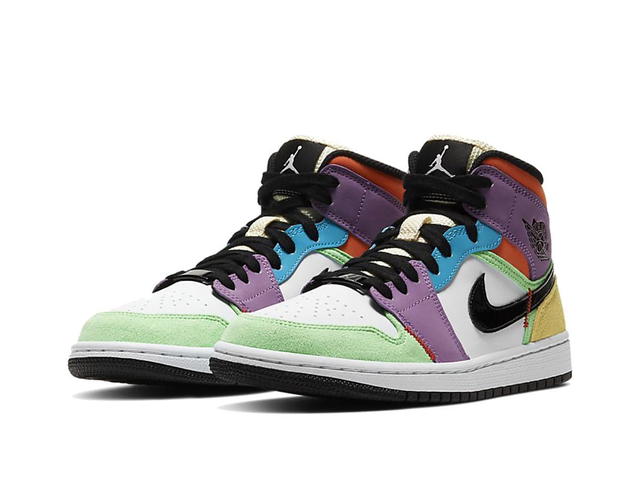 Jordan Jordan 1 Mid SE Multi-Color (Women's) - view 3