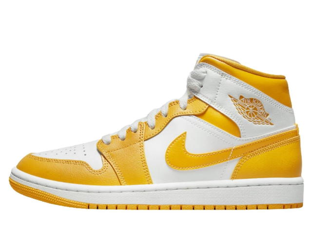 Jordan Jordan 1 Mid White University Gold (Women's) - view 2