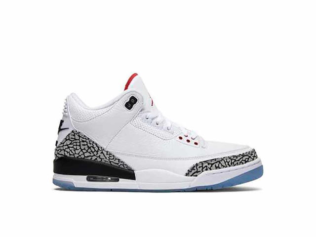 Jordan Jordan 3 Retro Free Throw Line White Cement - view 1