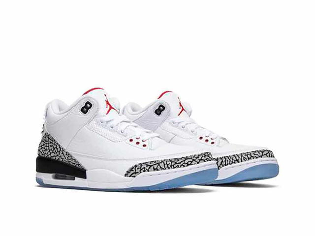 Jordan Jordan 3 Retro Free Throw Line White Cement - view 3