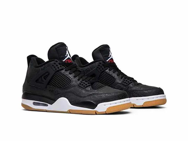 Jordan Jordan 4 Retro Laser Black Gum - view 3