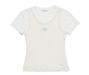 Buy Acne Studios Layered T-Shirt Off White (Women's) at Sasom – Authentic and Ready to Ship