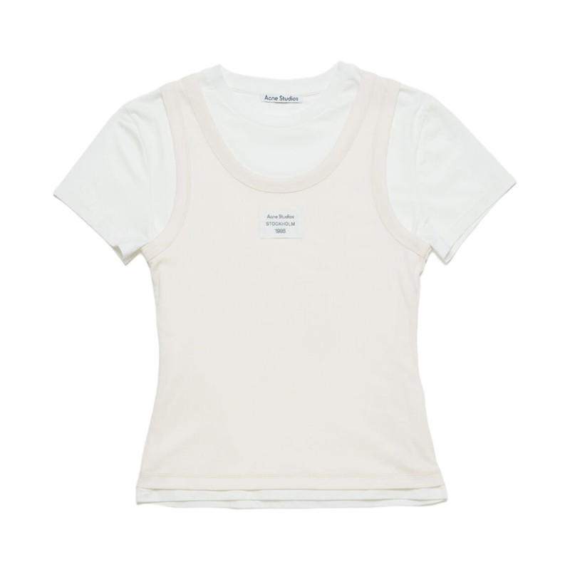 Acne Studios Acne Studios Layered T-Shirt Off White (Women's)