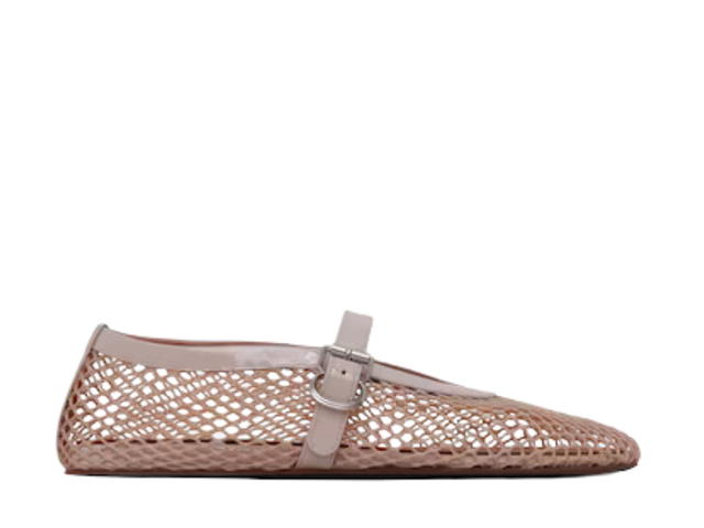 Alaia Alaia Ballet Flats In Fishnet Nude (W) - view 1