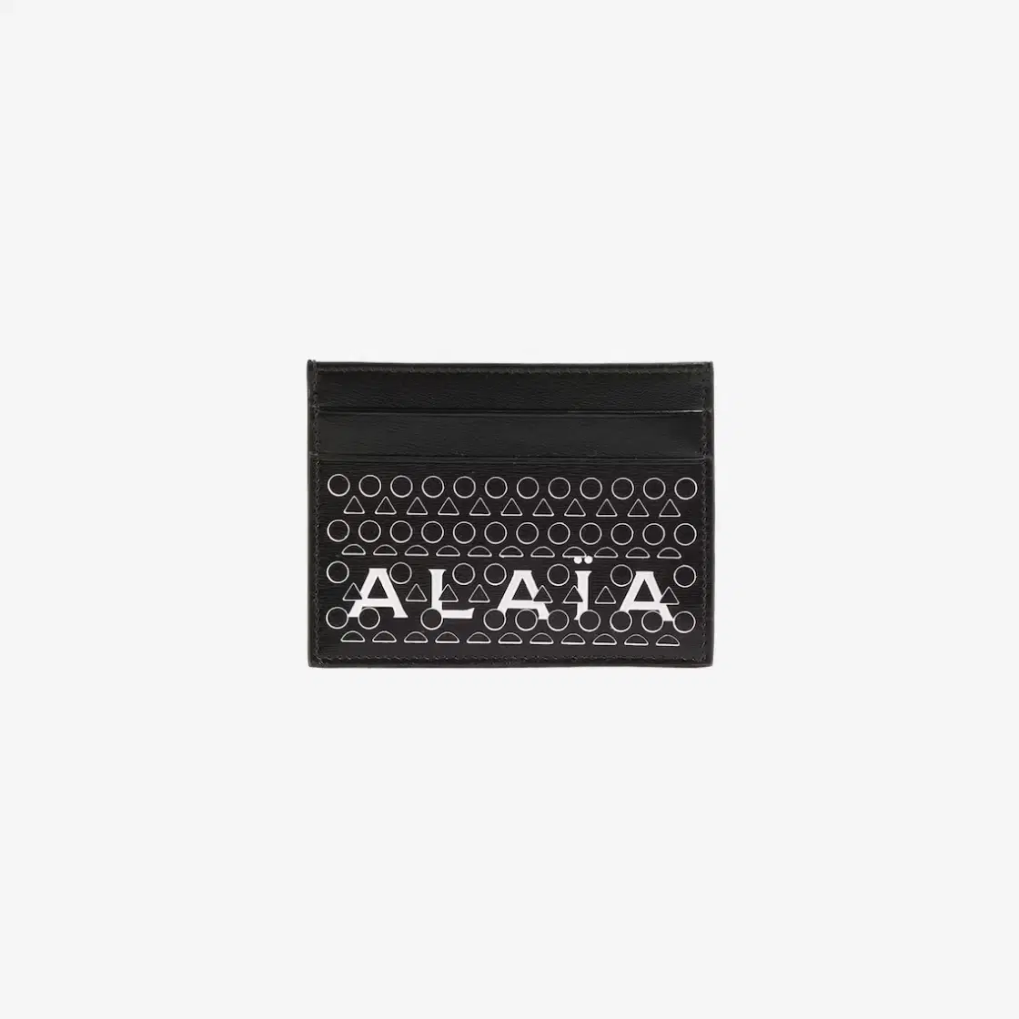 Alaia Alaia Openwork Logo Card Holder Black