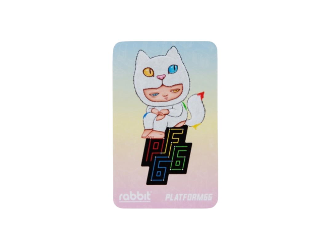 Alex Face Alex Face x Platform66 Multi Color Rabbit Card OS