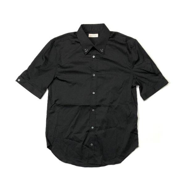 Buy Alexander Mcqueen Black Metal Details Short Sleeve Shirt at Sasom – Authentic and Ready to Ship