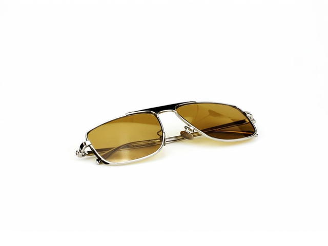 Alexander McQueen Alexander McQueen AM0200S-003-58 Sunglasses In Yellow Gold Metal Frame With Yellow Lenses - view 6