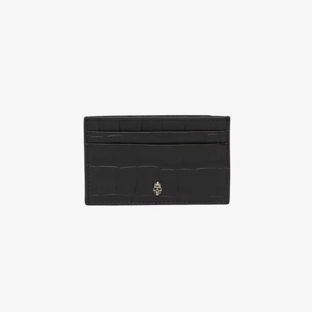 Alexander McQueen Alexander McQueen Embossed Croc Card Holder Black - view 1