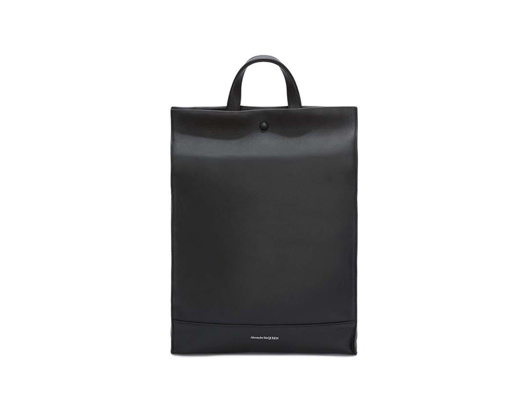 Alexander McQueen Alexander Mcqueen Leather Tote Backpack Black