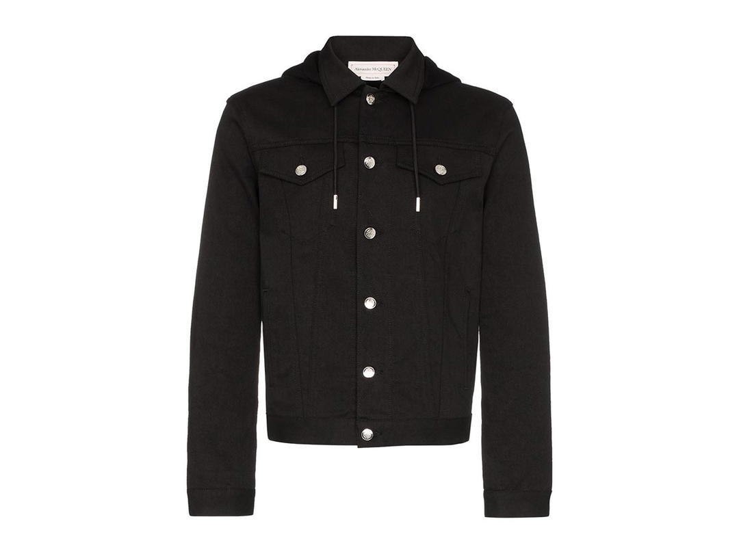 Alexander McQueen Alexander Mcqueen Logo Printed Denim Jacket