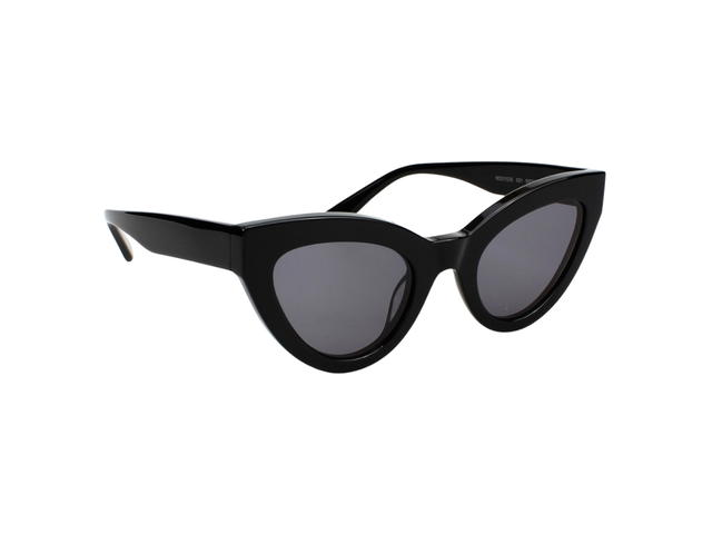 Alexander McQueen Alexander McQueen MQ0152S-001 Sunglasses In Black Acetate Frame With Grey Lenses - view 1