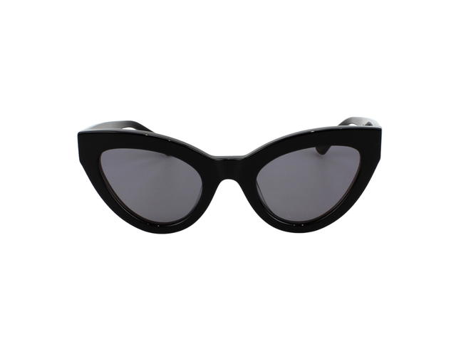 Alexander McQueen Alexander McQueen MQ0152S-001 Sunglasses In Black Acetate Frame With Grey Lenses - view 2