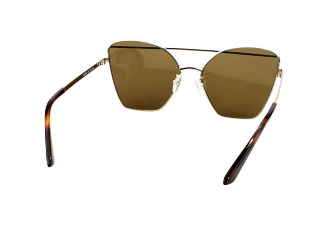 Alexander McQueen Alexander McQueen MQ0163S-002 Sunglasses In Yellow Gold Metal Frame With Yellow Lenses - view 5